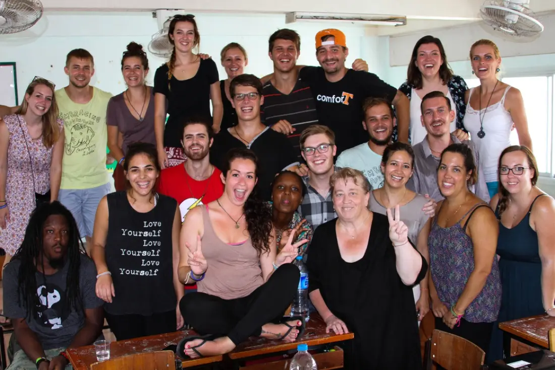 The group together during orientation week in Hua Hin